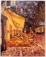 Olvashatatlan jelzéssel: Vincent III., olaj, farost, 25×20 cm