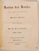 Ausgewählte Werke von Walter Scott. Mannheim, 1840-1841, Verlag von Heinrich Hoff. A sorozat 11 köte...