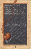 Chalkboard art postcard, M.P.C. D.R.G.M. 135969. litho (EK)