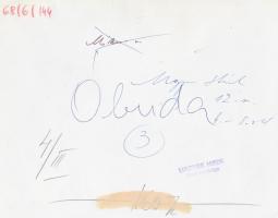 cca 1970 Magyar Hírek Szerkesztősége: Óbuda, jelzett, 17x22cm