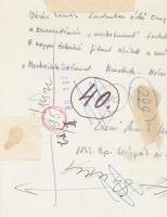 cca 1970 Vásári Tamás a Magyar Televízió "Mesteriskola" c.műsor forgatásán, verzón felirat...