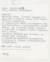 1986. március 3. A hévízi tófürdő épületeinek maradványai a tűzvész után, 4 db feliratozott sajtófot...