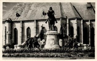 Kolozsvár, Mátyás király szobra / statue