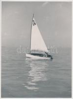 cca 1940 Balatonfüredi fényképek, későbbi nagyítások, 3 db, 13x9 cm és 13x18 cm