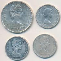 Kanada 1963. 10c Ag + 1967. 10c Ag + 25c Ag + 1968. 10c Ag T:2,2- Canada 1963. 10 Cents Ag + 1967. 10 Cents Ag + 25 Cents Ag + 1968. 10 Cents Ag C:XF,VF