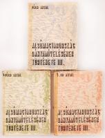 Péch Antal: Alsó-Magyarország bányamivelésének története III.: 1650-1750. 1-3. köt. S. a. r.: Kosáry Domokos. Bp., 1967, MTESz házi nyomdája. Készült 200 példányban. Kissé megviselt papírkötésben, utólag ragasztott gerinccel, egyébként jó állapotban.