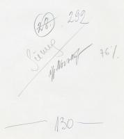 cca 1970 ifj. Novotta Ferenc: Sümegi vár.  Verzón feliratozva, jelzett, 22x17cm