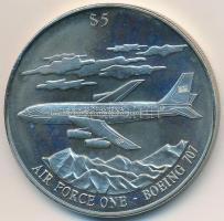 Libéria 2000. 5$ Cu-Ni "Air Force One - Boeing 707" tanúsítvánnyal T:BU
Liberia 2000. 5 D...