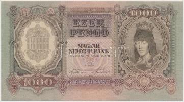 1943. 1000P (3x) sorszámkövetők, gyári papírráncokkal T:I