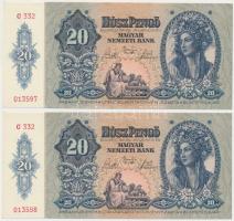 1941. 20P (2x) sorszámkövetők T:I,I-