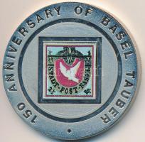 Egyenlítői-Guinea 1995. 1000Fr Cu-Ni "Basel Taube 150. évforduló" T:PP ujjlenyomat Equatorial Guinea 1995. 1000 Francs Cu-Ni "150th anniversary of Basel Taube" C:PP fingerprint