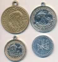 DN 3db klf "Szent György" emlékérem, egy Cu, két Al, mindhárom füllel + "Szent István...