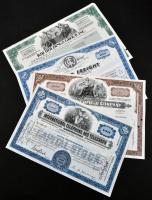 Amerikai Egyesült Államok 1955-1989. 4db klf részvény, közte Maryland 1955. "International Tele...