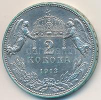 1913KB 2K Ag "Ferenc József" T:2 kis patina