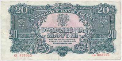 Lengyelország / II.V.H. után Lengyel Nemzeti Felszabadítási Bizottság 1944. 20Zl T:III
Poland / Pos...