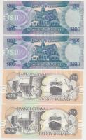 Guyana 2008. 20$ (2x) sorszámkövetők + 100$ (2x) sorszámkövetők T:I
Guyana 2008. 20 Dollars (2x) se...