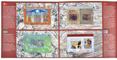 Northern Europe NORDEN - Mythology 8 diff blocks Észak-Európa NORDEN - Mitológia (II) 8 klf parallel...