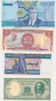 8db klf bankjegy klf országokból, közte Burma, Peru, Türkmenisztán T:I,I- 8pcs of diff banknotes from diff countries, with Burma, Peru, Turkmenistan T:UNC,AU