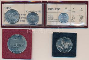 1981. 100Ft Ni "FAO" + 1983. 20f + 5Ft + 10Ft "FAO" + 100Ft Cu-Ni "FAO&quot...