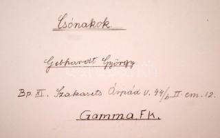 cca 1970 Gebhardt György (1910-1993): Csónakok, aláírt fotóművészeti alkotás, 28x39 cm