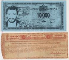 DN "Vígszínház" színházi pénz + Amerikai Egyesült Államok 1996. 100.000$ replika + Ausztri...