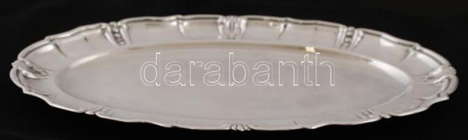 Ezüst (Ag.)ovális tálcácska, 128gr., jelzett, 20x12cm/ Silver (Ag.) Tray oval, 128gr., marked, 20x12cm