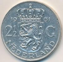 Hollandia 1961. 2 1/2G Ag "Julianna" T:2,2-
Netherlands 1961. 2 1/2 Gulden Ag "Julia...