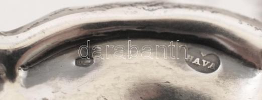 Ezüst (Ag.)"hólyagós" kerek tálka, 51gr., jelzett, 12cm/
Silver (Ag.) "Vesicular&quo...