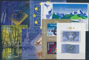 1999-2004 Europe 7 block, 1999-2004 Európa motívum 7 db klf blokk