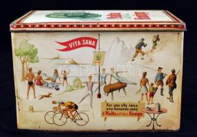 Malto dell'Abbate Kneipp fém doboz, 23,5×15,5×16 cm