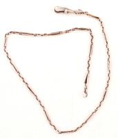 Ezüst (Ag.)"zabszemes" óralánc,  5gr., jelzett, 34cm /Silver (Ag.) Watch chain, 5gr., marked, 34cm
