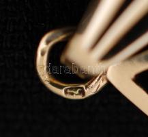 Arany (Au) négyszögletes függő,14K, 2,9gr., jelzett, díszdobozban/ Gold (Au) rectangular pendant, 14...