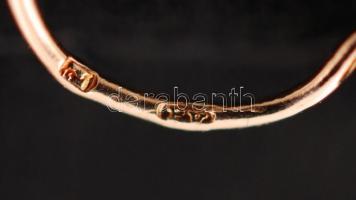 Arany (Au) fonott-kétszínű fülbevaló,14K, 2,2gr., jelzett, díszdobozban/ Gold (Au), two-tone earring...