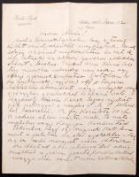 1916 Gondos Gyula galántai gyógyszerész fejléces levélpapírján megírt levele