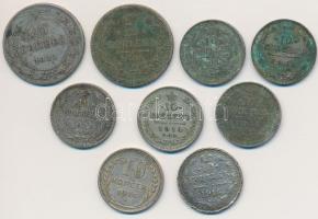 Orosz Birodalom 1908. 20k Ag + 1914-1915. 10k Ag (6x) + Szovjetunió 1923. 20k Ag + 1925. 10k Ag T:2-,3,3- Russian Empire 1908. 20 Kopeks Ag + 1914-1915. 10 Kopeks Ag (6x) + Soviet Union 1923. 20 Kopeks Ag + 1925. 10 Kopeks Ag C:VF,F,VG