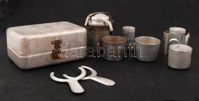 Sport Presso, retró piknik kávés készlet, alumínium,9x14x6cm