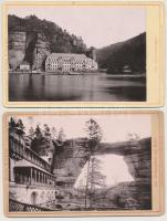 cca 1890 Német keményhátú fotók Säch Schweiz 4 fotó + Königsee / Vintage photos of Königsee and Sächs. Schweiz 17x11 cm