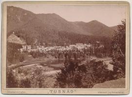 cca 1890 Tusnád, Munkácsi Lajos keményhátú fotója 17x11 cm