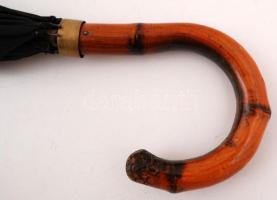 Dekoratív bambusznyelű férfi esernyő, h: 87 cm