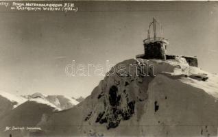 Tátra, Kasprowy-csúcs, Meteorológiai obszervatórium / meteorological observatory