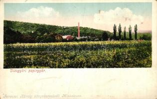 Diósgyőr, Papírgyár; Ferenczi Károly kiadása (EK)