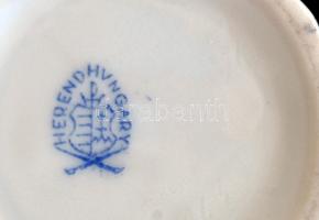 Viktória mintás Herendi váza, kézzel festett, jelzett, kis kopásnyomokkal, m: 19,5 cm