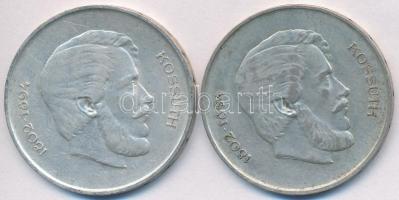 1947. 5Ft Ag "Kossuth" (2x) T:2-,3