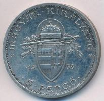 1938. 5P Ag "Szent István" T:2
Adamo P8.1