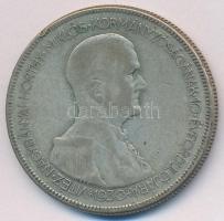 1930. 5P Ag "Horthy jobbra" T:3 patina Adamo P8