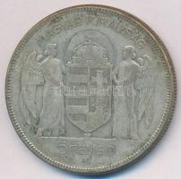 1930. 5P Ag "Horthy jobbra" T:3 patina
Adamo P8