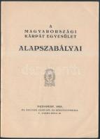 1935 A Magyarországi Kárpát Egyesület alapszabályai. pp.:31, 16x12cm