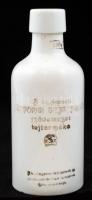 Antik (1904) tejes palack, A budapesti Központi Tejcsarnok szövetkezet tejterméke felirattal, karcos, foltos, m: 24 cm