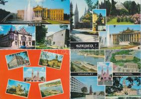 161 db MODERN magyar városképes lap; Szeged / 161 modern Hungarian town-view postcards; Szeged