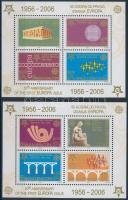 50 éves az Europa CEPT bélyeg blokksor, 50th anniversary of Europa CEPT stamp block set